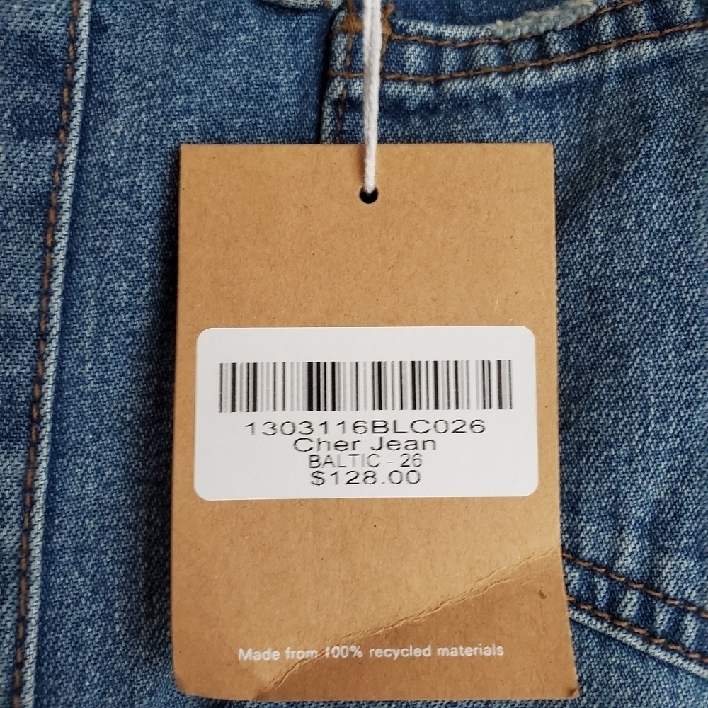 Reformation Cher Jeans in Baltic NEW - Picture 5 of 5